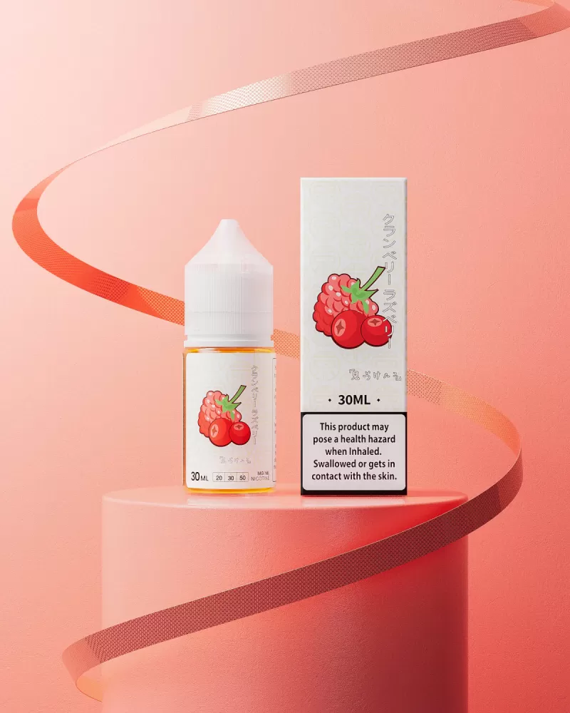 Tokyo E juice Iced Cranberry Raspberry Saltnic 30ml - 50 mg / 30 ml - Image 2