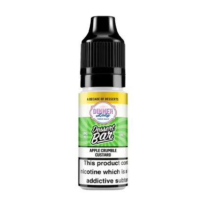 Apple Crumble Custard Nic Salt by Dinner Lady Dessert Bar Range - 20mg - Vape Product