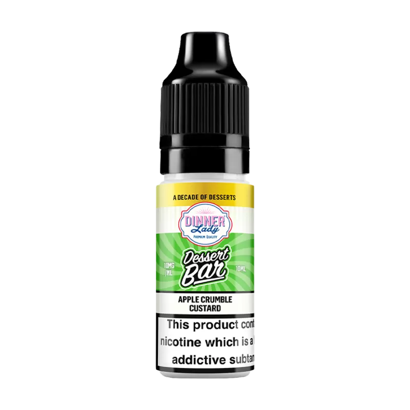 Apple Crumble Custard Nic Salt by Dinner Lady Dessert Bar Range - 20mg - Vape Product