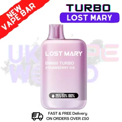 Lost Mary BM600 Turbo Strawberry ICE | ONLY £3.99