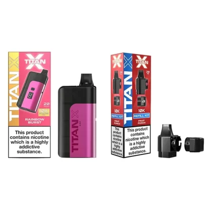 TITAN X 10K PRE-FILLED POD VAPE KIT – 50K BUNDLE