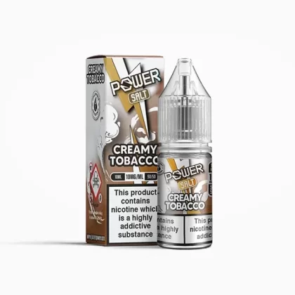 JNP Power Salts Creamy Tobacco E Liquid 10ml - Nicotine Strength#20mg>10mg