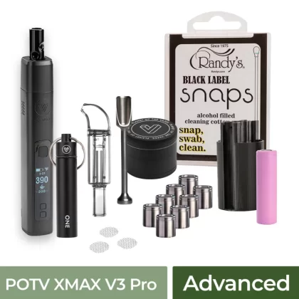POTV XMAX V3 Pro Advanced Vaporizer Kit - Silver Gradient