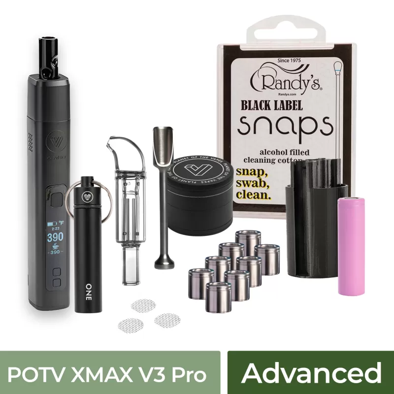 POTV XMAX V3 Pro Advanced Vaporizer Kit - Silver Gradient