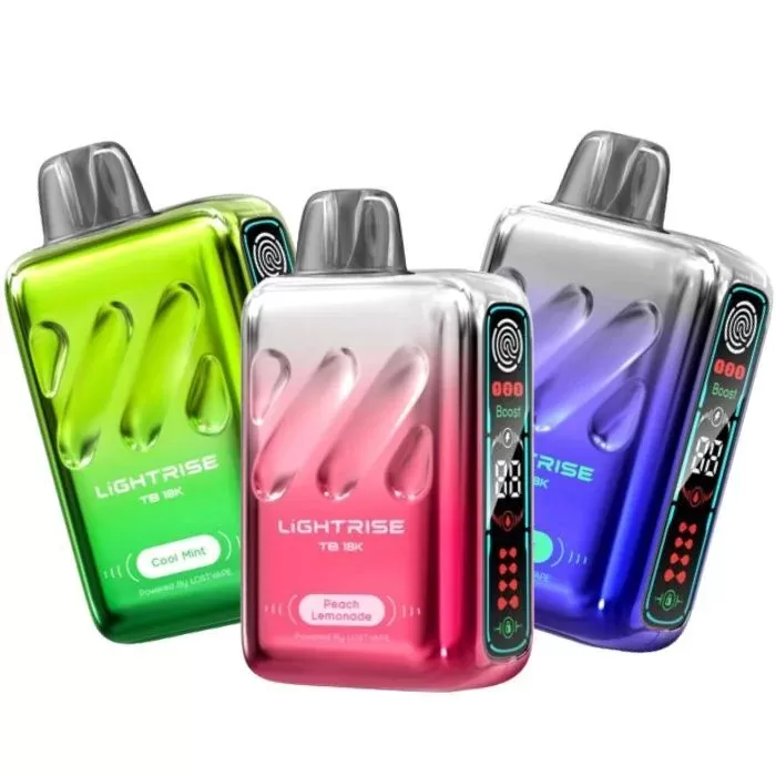 Lightrise TB 18K by Lost Vape - Pack Count#Single Pack~Flavor#Duo Black Ice>Watermelon Ice>Watermelon Kiwi Berries~Nicotine#50MG