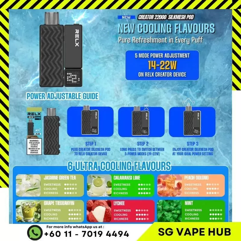 RELX CREATOR 22,000 Puffs - Cartridge / Triple Guava - Image 3