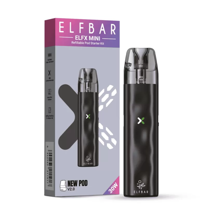 Elf Bar ELFX Mini Pod Kit – Black - Image 3