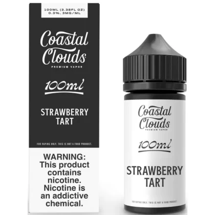 Coastal Clouds Strawberry Tart 100ML - Vape Product, Vape Product