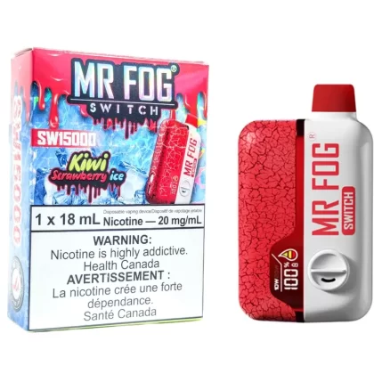 MR FOG SWITCH SW15000 Disposable Vape – Kiwi Strawberry Ice