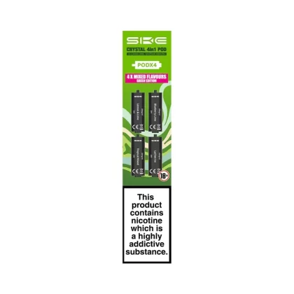 SKE Crystal 4in1 Green Edition Multi-Flavour Pods (4 Pack) - Nicotine Strength#20mg