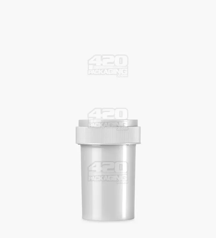Child Resistant | Opaque Silver Reversible Cap Vials | 20dr – 3.5g – 240 Count