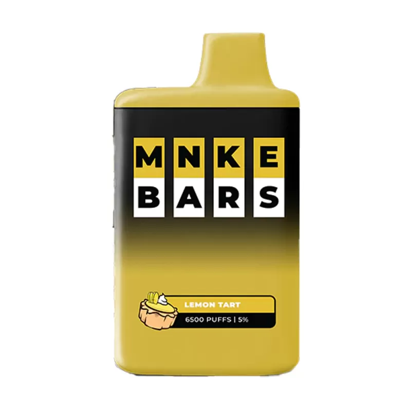 MNKE Bars Disposable 6500 Puffs– Lemon Tart (20/50mg) - Vapebar Pk - Image 2