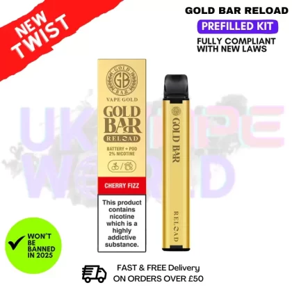 Cherry Fizz Gold Bar Reload Prefilled Pod Kit