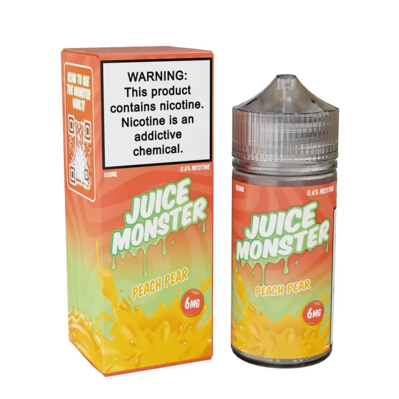 Juice Monster Peach Pear 100ml E-Juice - Ecigmafia