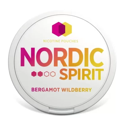 Nordic Spirit Nicotine Pouches – Bergamot Wildberry - Strength#6mg Regular>11mg Extra Strong>9mg Strong (E29A25)