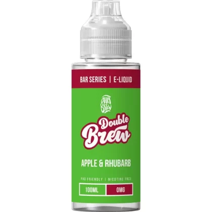 OHM BREW DOUBLE BREW APPLE RHUBARB 100ML SHORTFILL E-LIQUID