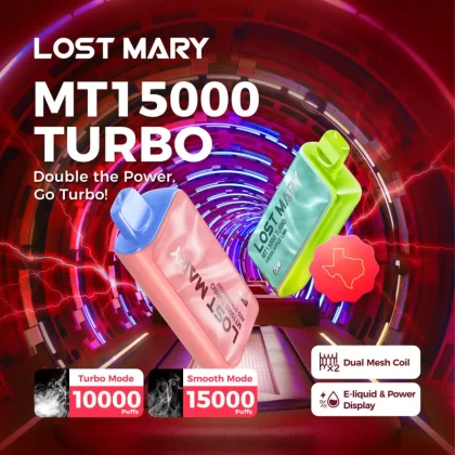 Made in Indonesia | Lost Mary MT15K Turbo Disposable - 15,000 Puffs - Sour Blue Dust