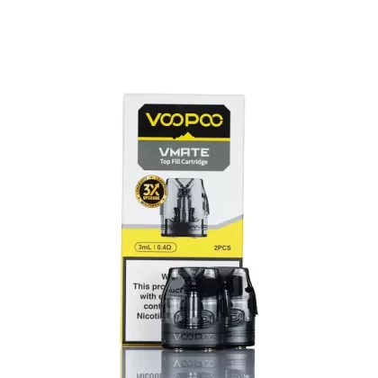 VooPoo Vmate Max Replacement Pods - 0.4 Ohm RDL, 0.7 Ohm MTL (E0EA6A)