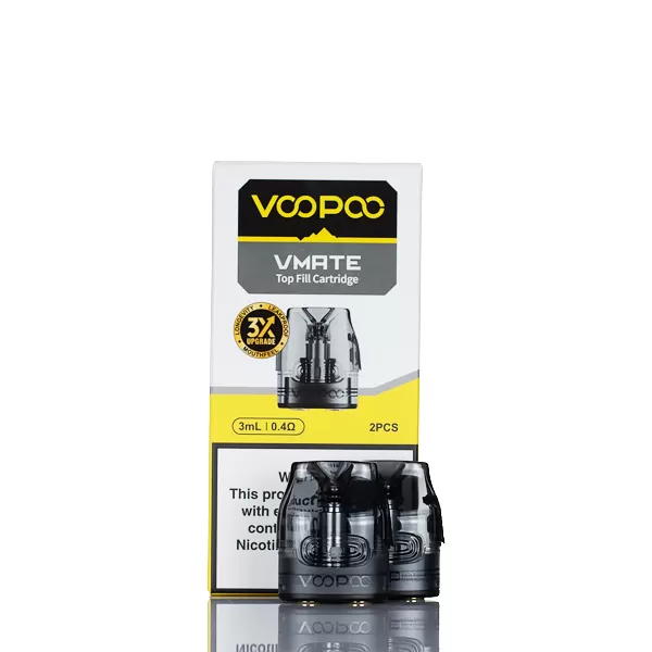 VooPoo Vmate Max Replacement Pods - 0.4 Ohm RDL, 0.7 Ohm MTL (E0EA6A)
