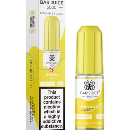 Banana Ice Nic Salt E-Liquid - Bar Juice 5000 - 10mg - PG 60%