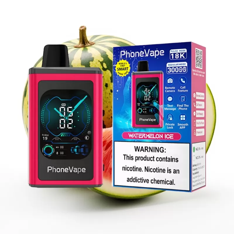 JNR PhoneVape 30000 chupadas Recargable con Turbo y Aire Ajustable Sabor Sandía Helada - Image 2