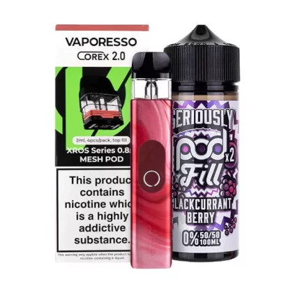 Vaporesso XROS 4 Nicotine Free Bundle - Silver / 1.2ohm (Coil)