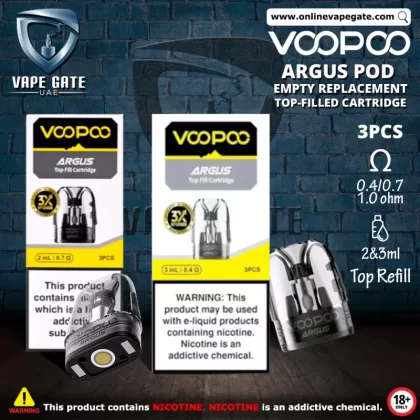 Voopoo Argus Pod Empty Replacement Top-Filled Cartridge - 0.7 ohm (2ml)