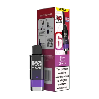 Blue Razz Cherry IVG SAVR Refill Pack - Vapeshop Co