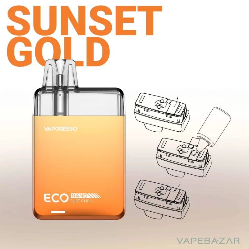 Vaporesso ECO Nano Kit – Sunset Gold - Image 2