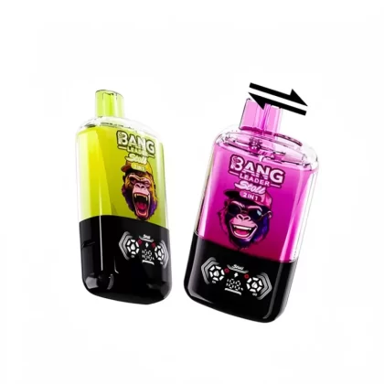Bang Leader 120k Vape Double Flavors OLED - Random Flavors(Minimum 2 Pieces), Blue Razz & Love 66; 3-nicotine, 2-nicotine