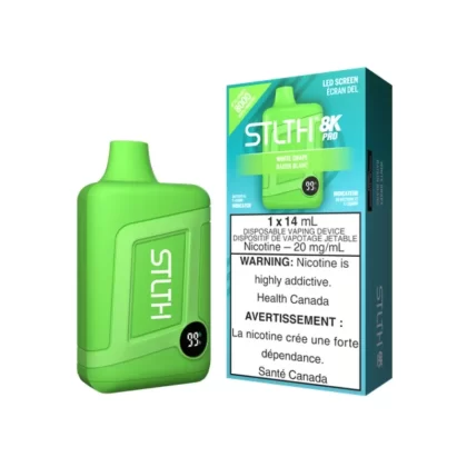 STLTH 8K Pro White Grape Disposable Vape