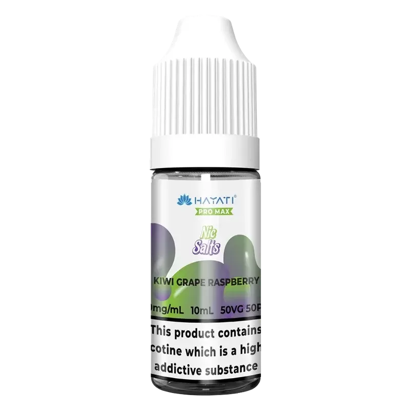 Hayati Pro Max Kiwi Grape Raspberry Nic Salt Vape Juice - Strength#10mg>20mg