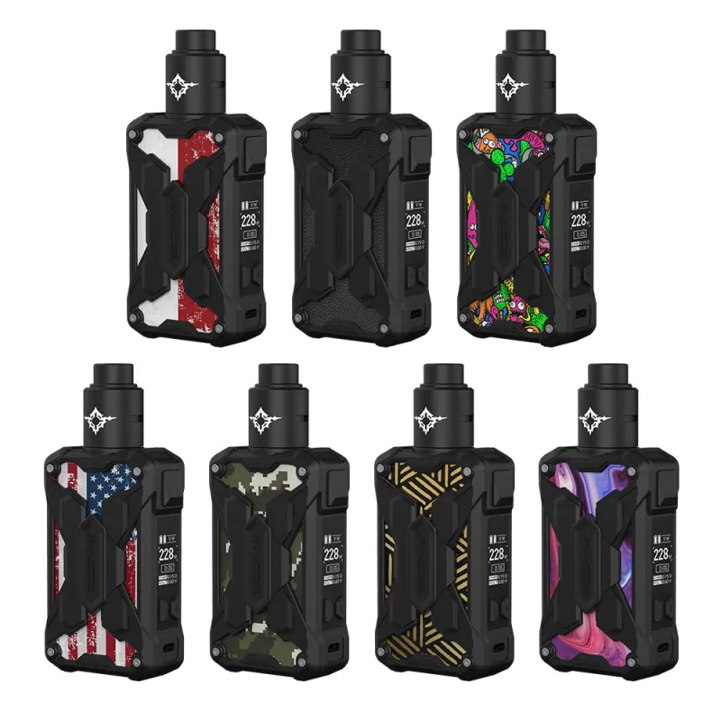 Rincoe Mechman Lite Kit 228W with Metis RDA - Black Gold