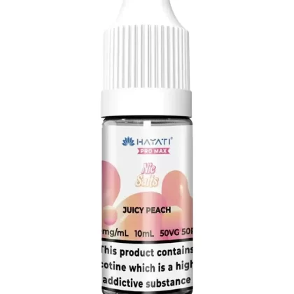 Hayati Pro Max Juicy Peach Nic Salt Vape Juice - 20mg