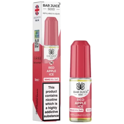 Red Apple Ice Nic Salt E-Liquid by Bar Juice 5000 (10ml)