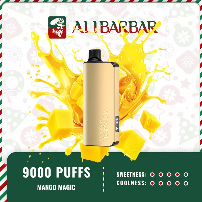 Alibarbar Ingot 9000 Puffs – Mango Magic Ice - Image 2