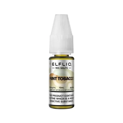 Elf Bar Elfliq Mint Tobacco Nic Salt E-Liquid - Vape Product, Vape Product