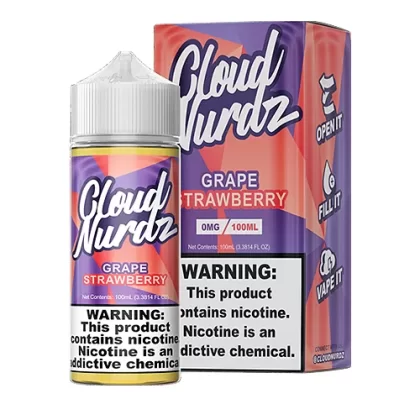 Grape Strawberry by Cloud Nurdz 100ml - Vape Product, Vape Product