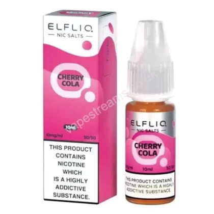 ELFBAR ELFLIQ Cherry Cola Nic Salt E-Liquid - Vapestreams Co