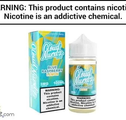 BLUE RAZZ LEMON ICED BY CLOUD NURDZ TFN 100ML - Vapejuice