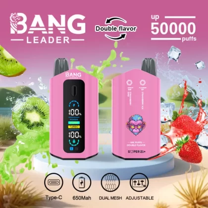 Bang Leader 50K | dual pod system 50000 puffs, 40ml, high-capacity, bulk disposable vape - Aiviouvapes