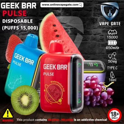 GEEK BAR PULSE DISPOSABLE VAPES (15,000 PUFFS) - 50 mg / Kiwi Passionfruit
