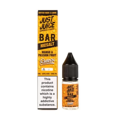 Mango & Passionfruit Bar Reborn Nic Salt E-Liquid by Just Juice - 20mg