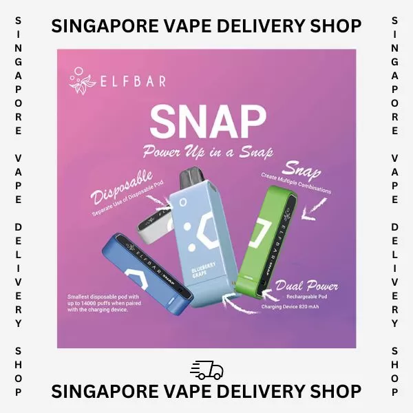 Elf Bar Snap 14000 Puffs - Starter Kit (Device + Cartridge) / Grape - Image 3