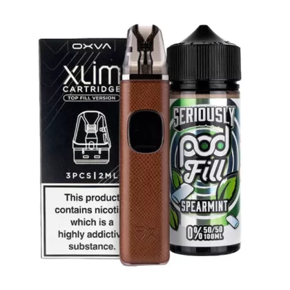 OXVA Xlim Pro 2 Nicotine Free Bundle - Platinum Grey / 1.2ohm