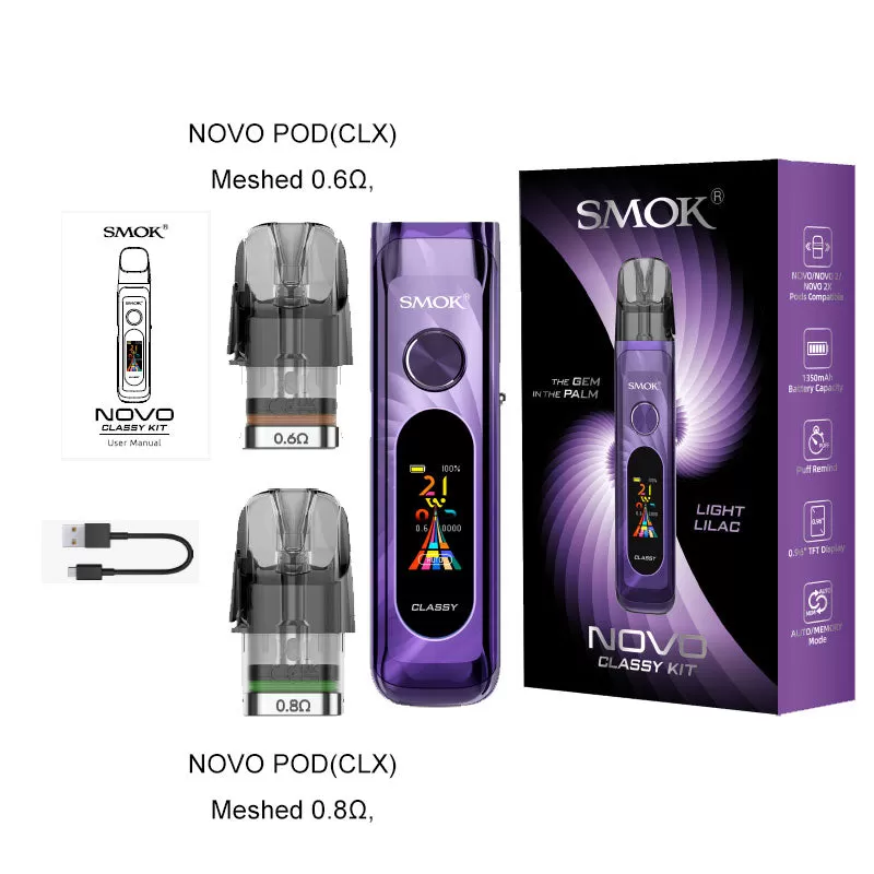 SMOK Novo Classy Pod Kit 35W - Jet Black - Image 3