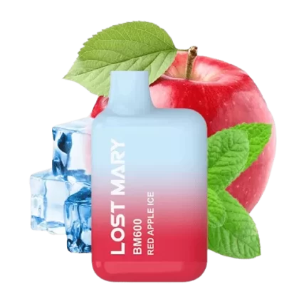 Elf Bar Lost Mary – Red Apple Ice - Elf Bar Lost Mary / Apfel / Glycerin / Nikotinsalz / Propylenglykol / Aromastoffe / 20mg/ml / 550 mAh / ca. 600