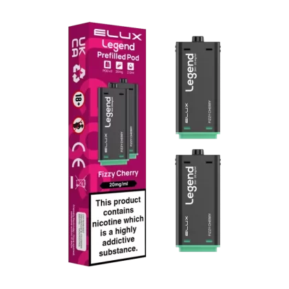 Fizzy Cherry Elux Legend 1500 Pods - Vapeshop Co
