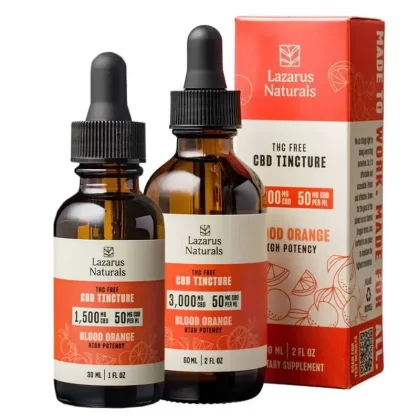 CBD Isolate Tincture – Blood Orange – Lazarus Naturals - unit#30ml - 1500mg>60ml - 3000mg