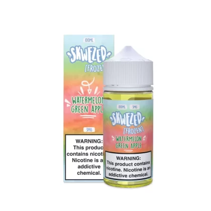 SKWEZED - Frozen Watermelon Green Apple (Sour Summer Splash) - 100ML E-Liquid - 6MG